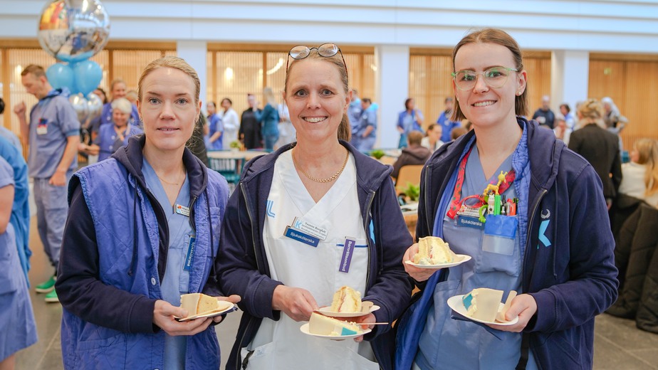Vänster: Maria Andersson , Barnsjuksköterska.Mitten: Yvonne Bergfelt, Spec-SSK, Barnallergi och Lungmedicin.Höger: Klara Jamil Ott, Distriktssjuksöterska, Barnallergi och Lungmedicin.