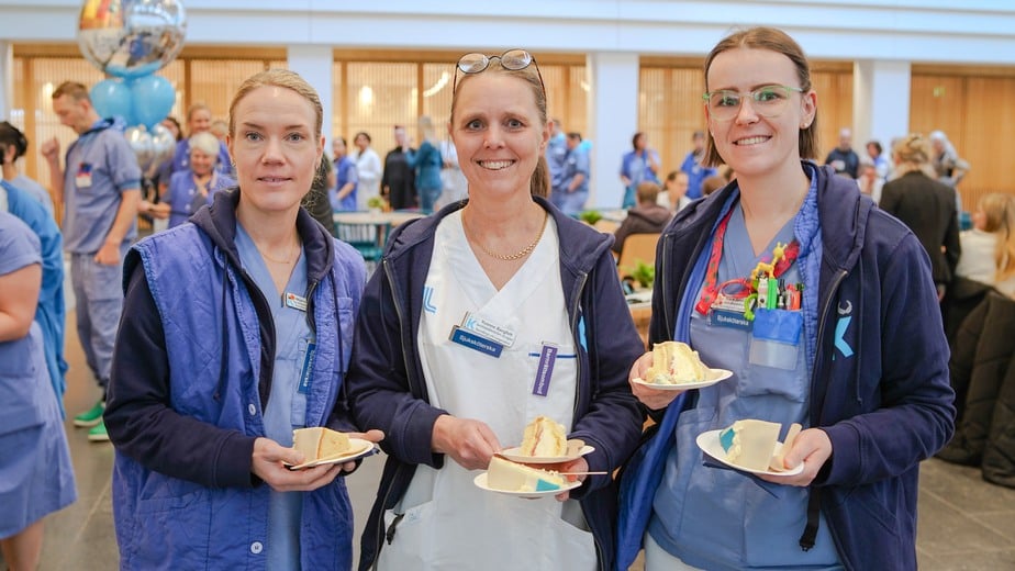 Vänster: Maria Andersson , Barnsjuksköterska.Mitten: Yvonne Bergfelt, Spec-SSK, Barnallergi och Lungmedicin.Höger: Klara Jamil Ott, Distriktssjuksöterska, Barnallergi och Lungmedicin.