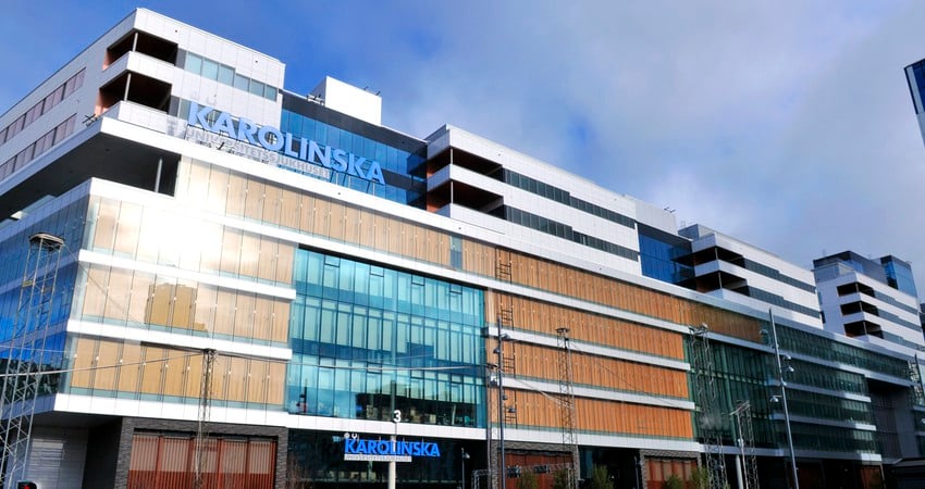 Karolinska huvudentré i Solna